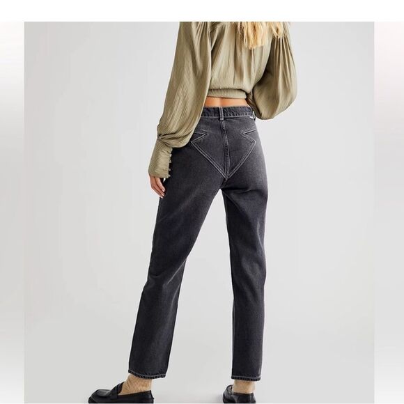 FREE PEOPLE Boyish Denim The Rayo Jean in Space Odyssey - Picture 2 of 6